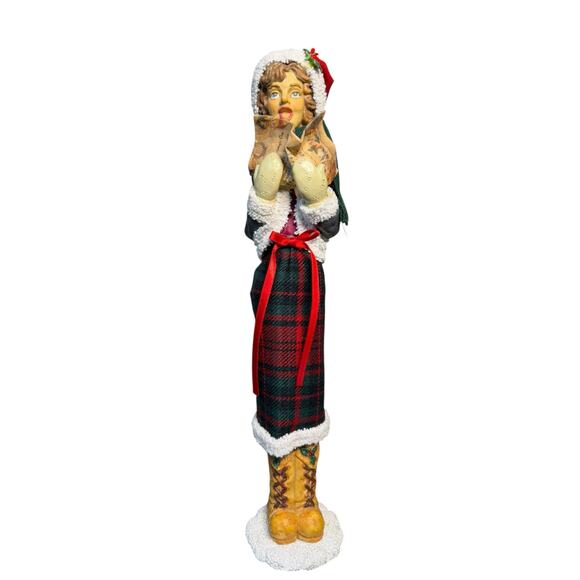 Vintage Victorian Christmas Carolers‎ Festive Family Figurines Tall Skinny Resin - Picture 8 of 16